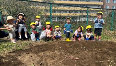 <おいもほりをしました>