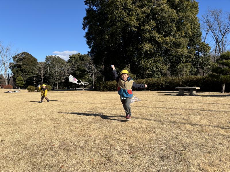 <空高く揚がった凧>